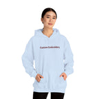 EMBROIDERED Custom Text (Light Colors/Shades) Unisex Hoodies