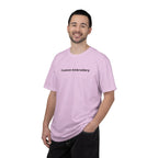 EMBROIDERED Custom Text Comfort Colors Unisex (Light Colors/Shades) T-Shirt