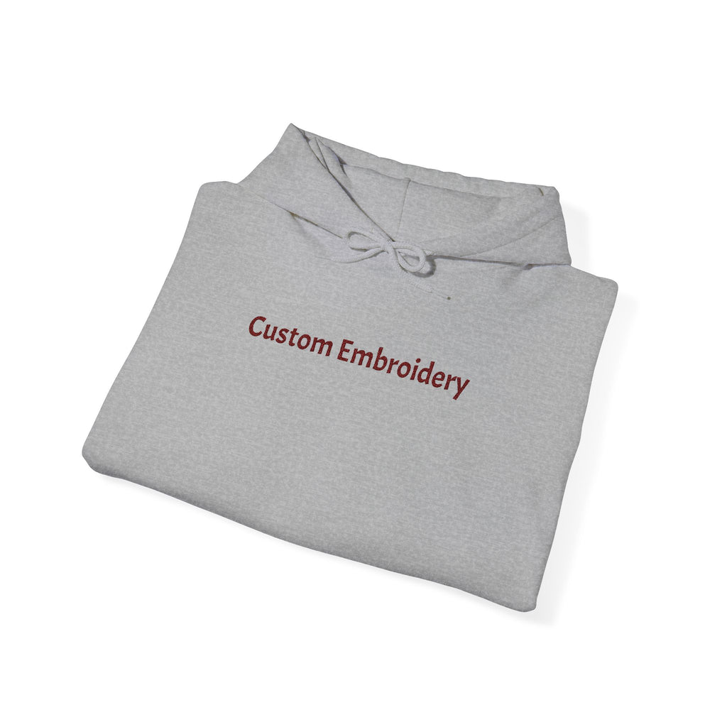 EMBROIDERED Custom Text (Light Colors/Shades) Unisex Hoodies