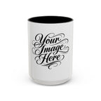 Personalized Accent Coffee Mug — Custom Image & Optional Text | 11oz & 15oz