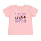 I've Been Testing Limits Since Birth — Funny Toddler Graphic Tee