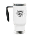 Custom Photo Travel Mug — Upload Your Image | 14oz Stainless Steel with Handle