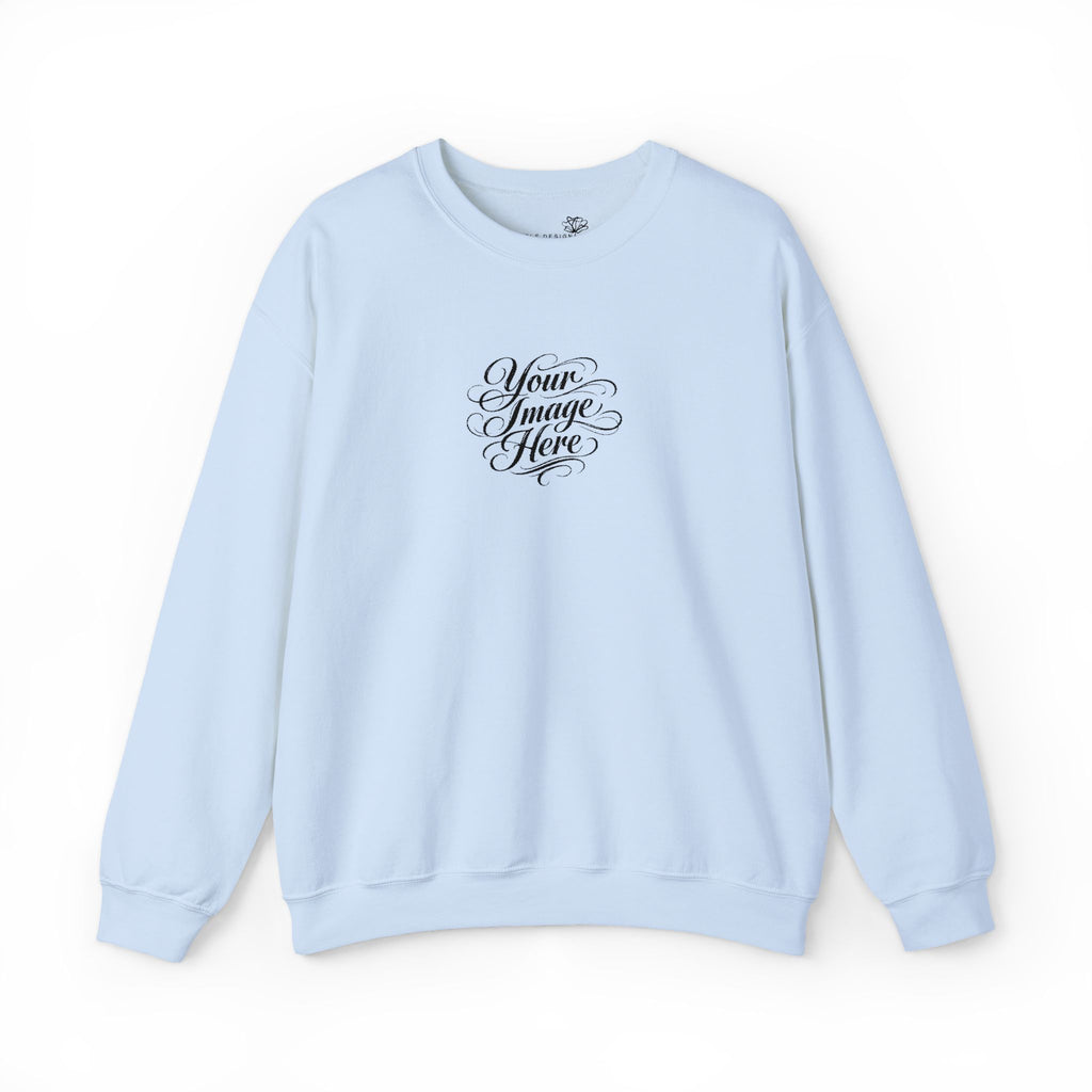 EMBROIDERED Custom Image (Light Colors/Shades) Pullover Sweatshirts