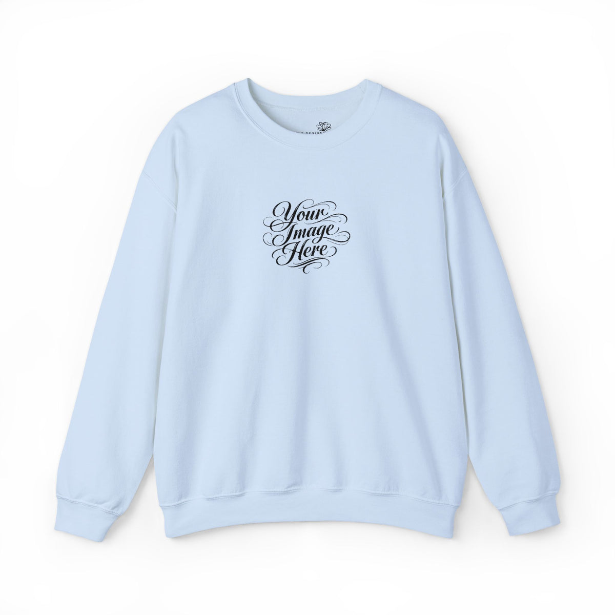 EMBROIDERED Custom Image (Light Colors/Shades) Pullover Sweatshirts
