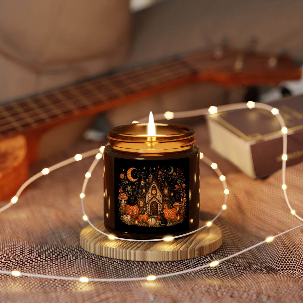 Soy Candle — Autumn Whimsical Amber Jar (Scented)