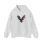 Patriotic American Flag Bald Eagle Graphic - Cozy Hoodie
