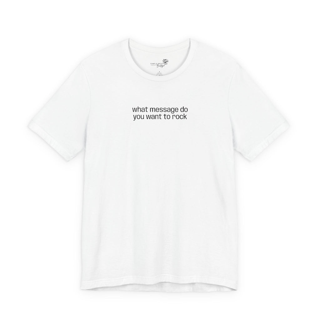 Custom Text Embroidered T-Shirt — Your Words, Stitched in Style