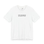 Custom Text Embroidered T-Shirt — Your Words, Stitched in Style