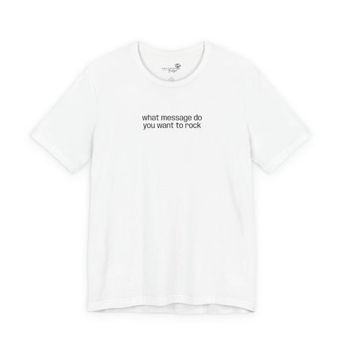 Custom Text Embroidered T-Shirt — Your Words, Stitched in Style