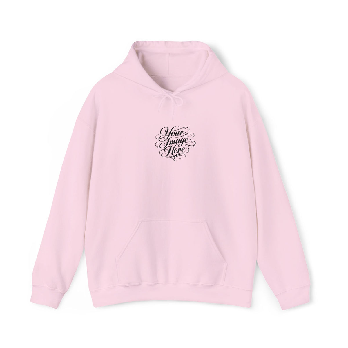 EMBROIDERED Custom Image (Light Colors/Shades) Hoodies