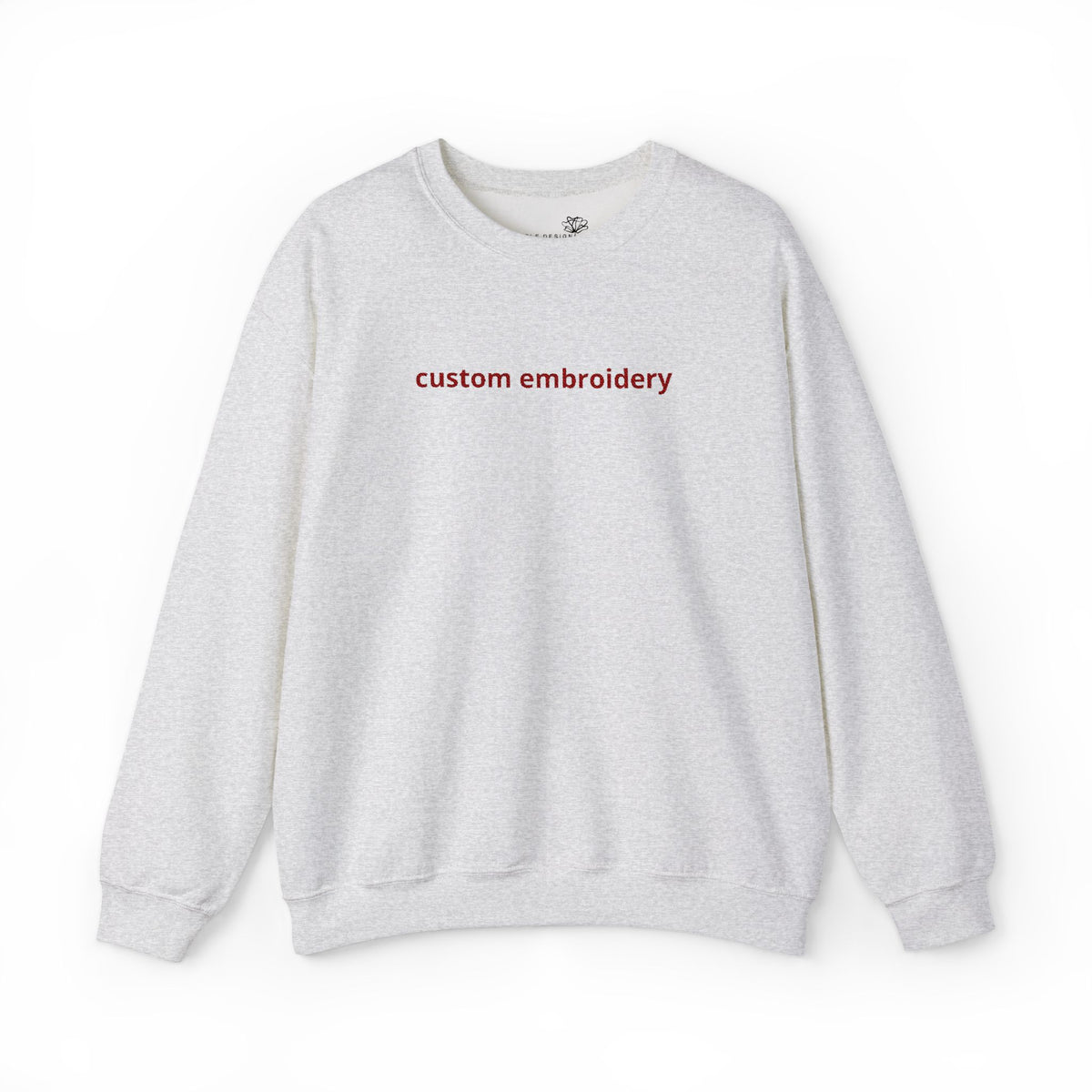 EMBROIDERED Custom Name, Quote, Date - (Light Colors/Shades) Pullover Sweatshirts