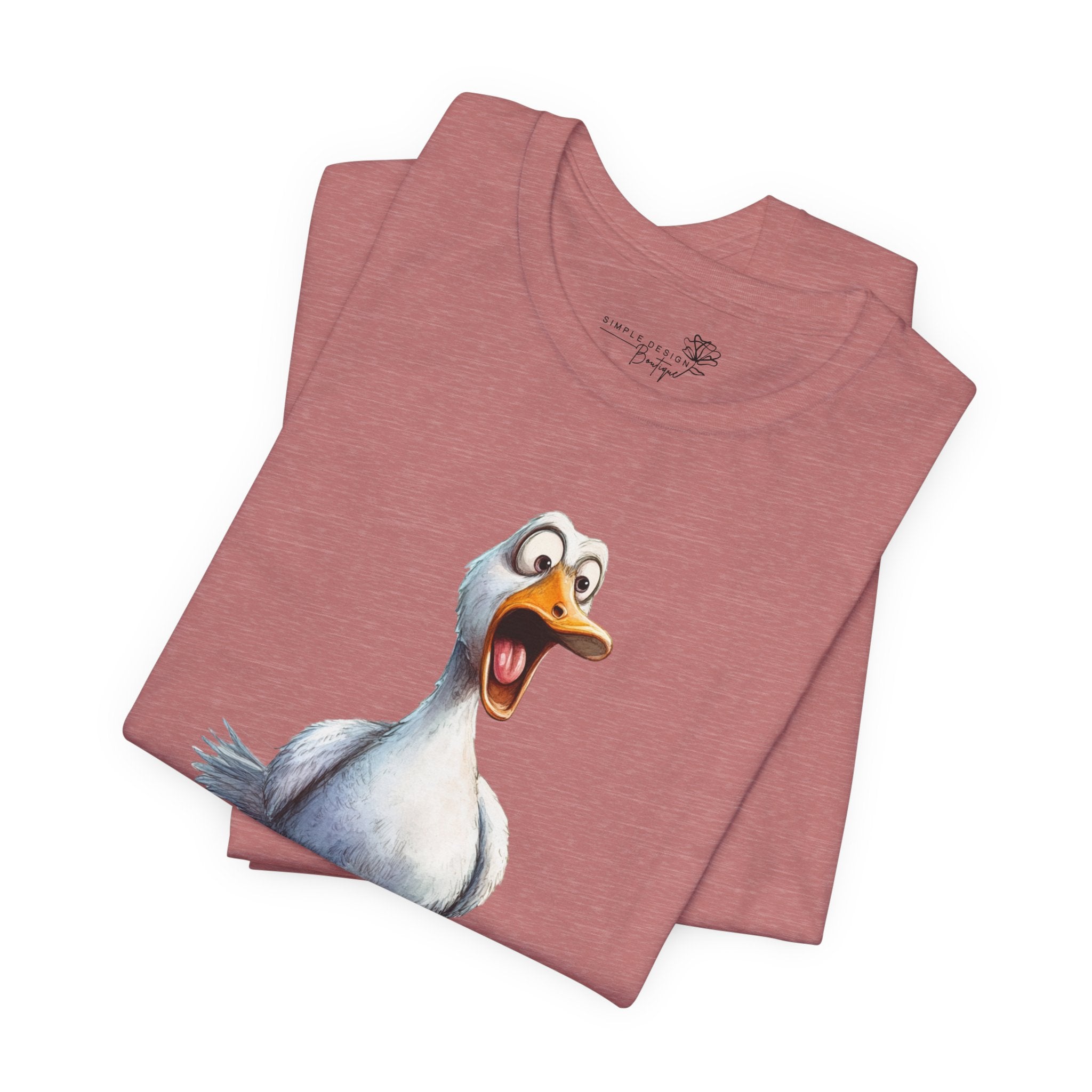 Oh No You Didn't! Surprised Duck Unisex T-Shirt - Print