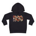 Toddler Hoodie - "BOO" Plaid Halloween Pullover