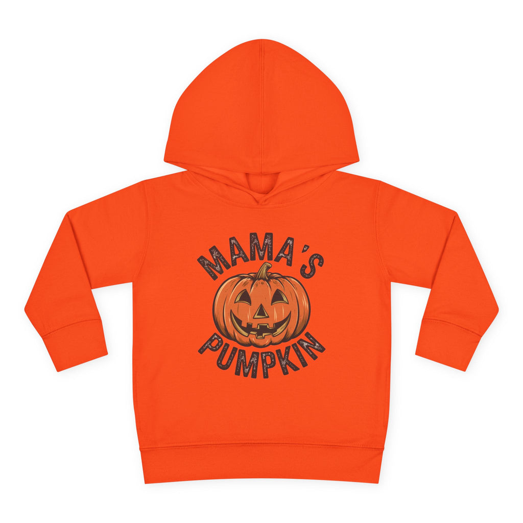 Toddler Hoodie — "Mama's Pumpkin" Halloween Jack-o'-Lantern Pullover