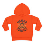 Toddler Hoodie — "Mama's Pumpkin" Halloween Jack-o'-Lantern Pullover