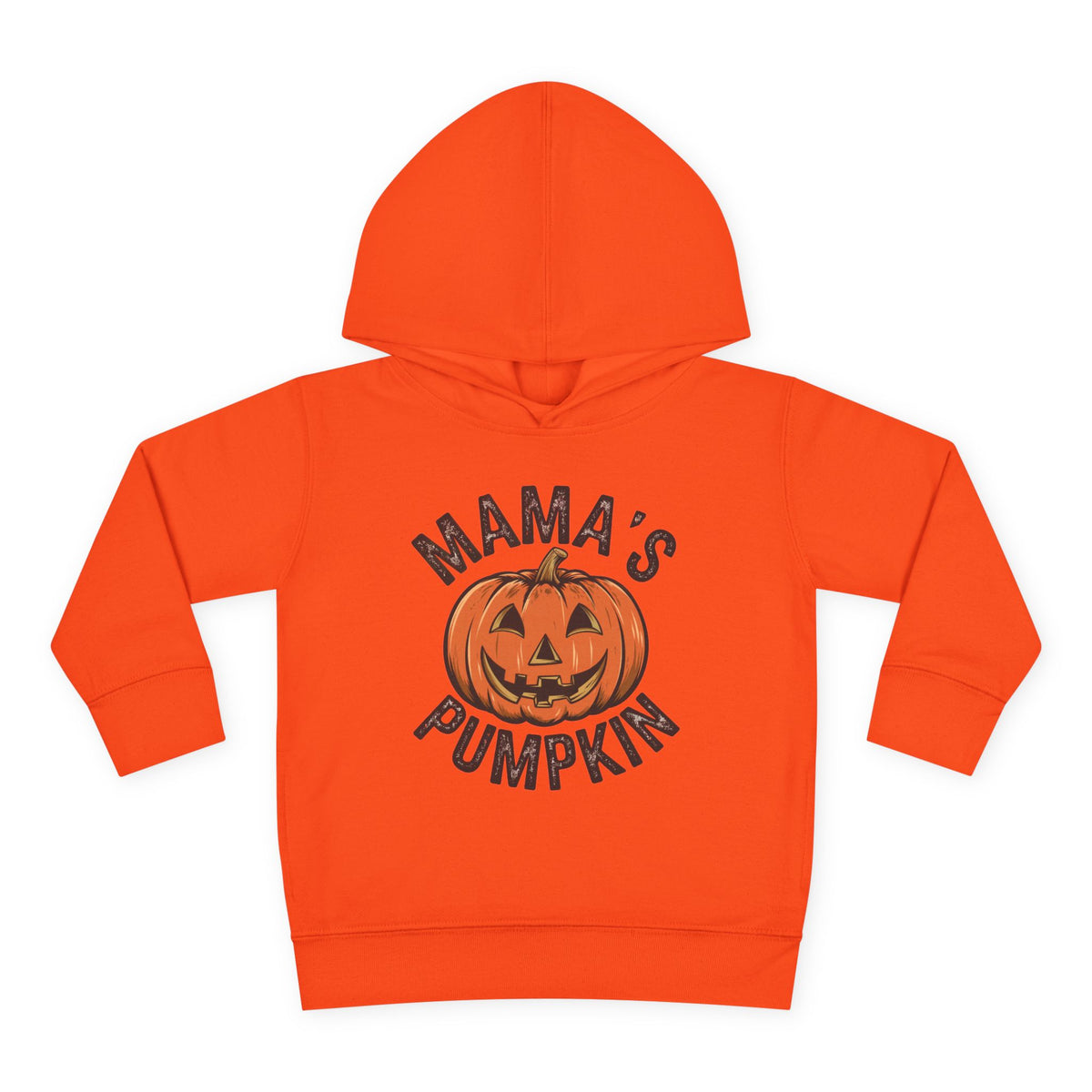 Toddler Hoodie — "Mama's Pumpkin" Halloween Jack-o'-Lantern Pullover