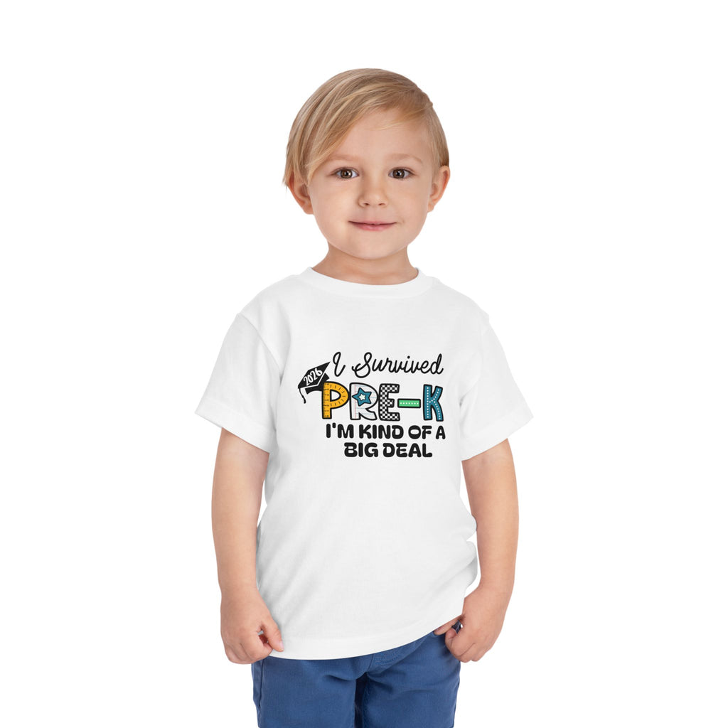 I Survived Pre-K — I'm Kind of a Big Deal Boys Toddler T-Shirt