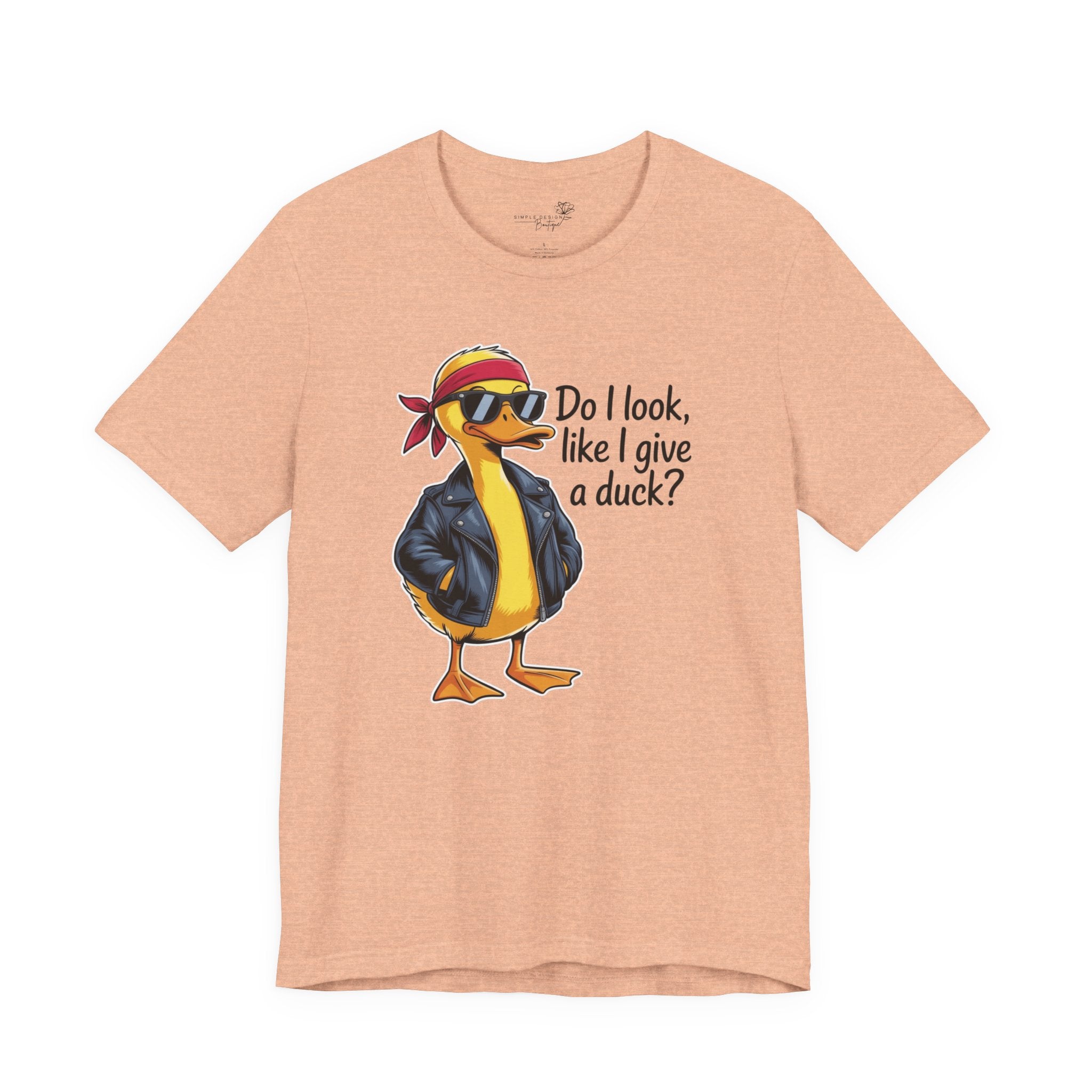 Do I Look Like I Give a Duck — Funny Cartoon Duck Women's T-Shirt