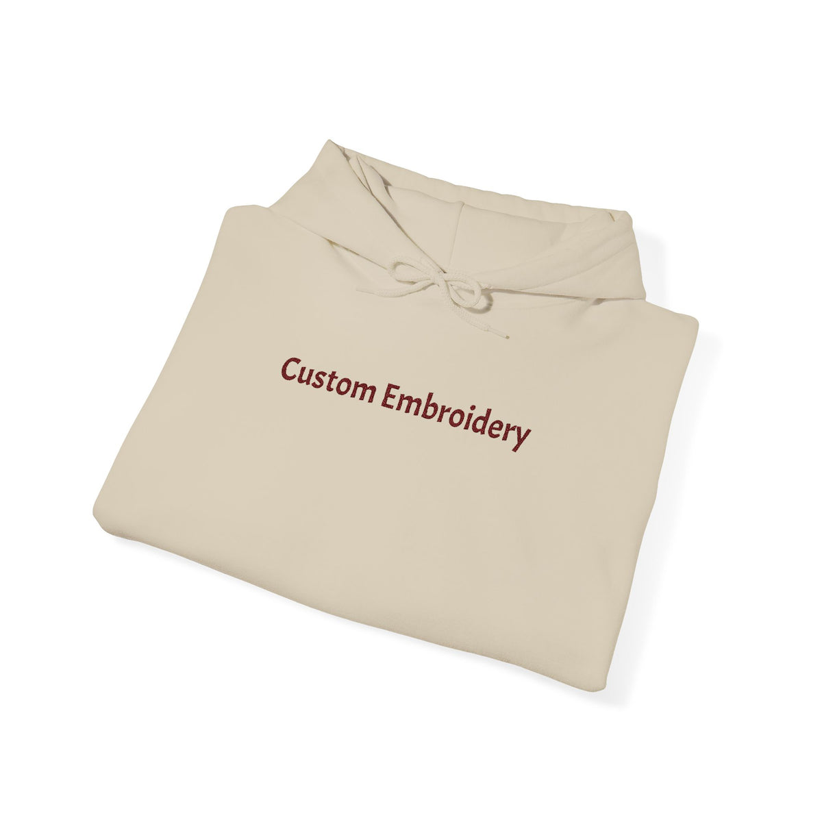 EMBROIDERED Custom Text (Light Colors/Shades) Unisex Hoodies