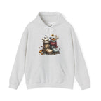 Autumn Boots & Pumpkins Graphic | Cozy Fall Hoodie