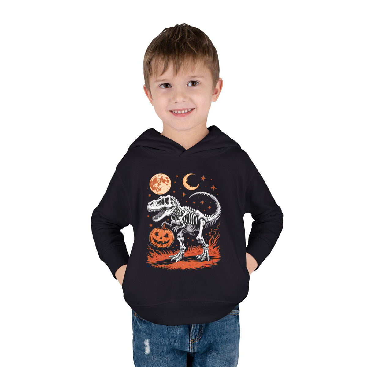 Toddler Halloween Dinosaur Pullover Hoodie