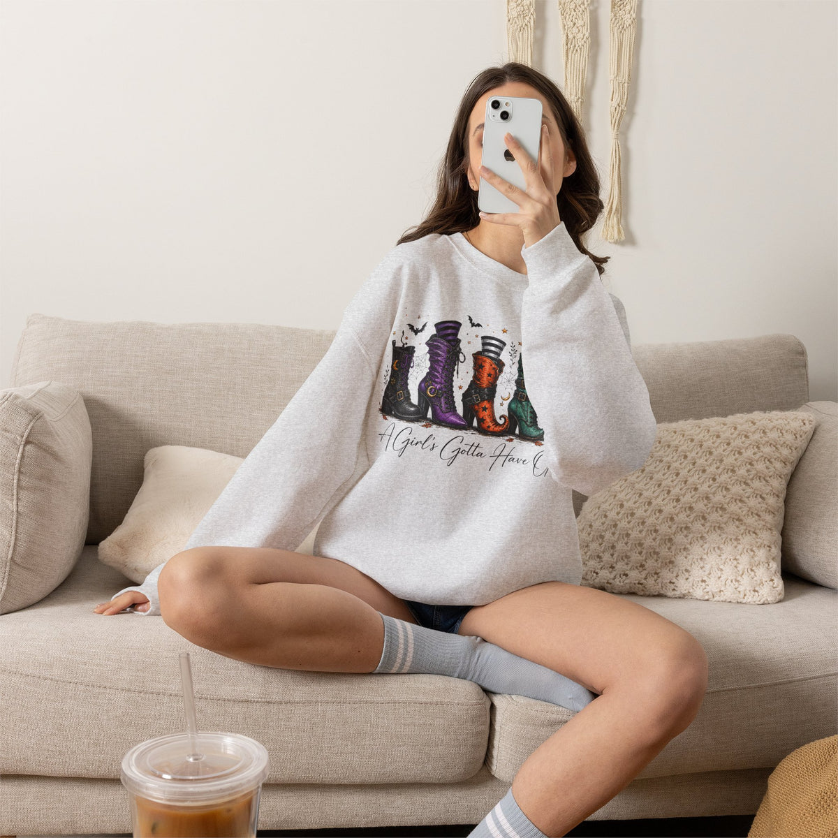 A Girl's Gotta Have Options - Halloween Pullover Sweatshirt