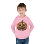 Toddler Halloween Pumpkin Hoodie — Patchwork Jack-O'-Lantern Pullover