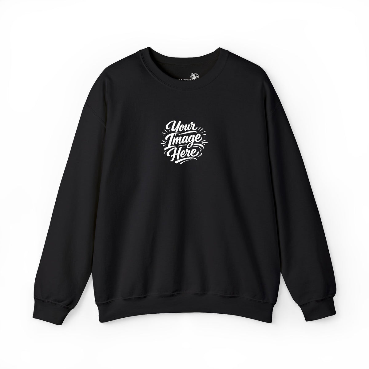 EMBROIDERED Custom Image (Dark Colors/Shades) Pullover Sweatshirts