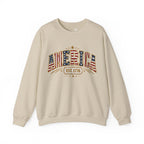 America 250th Anniversary Crewneck Sweatshirt — Patriotic Women’s Gift | S–3XL