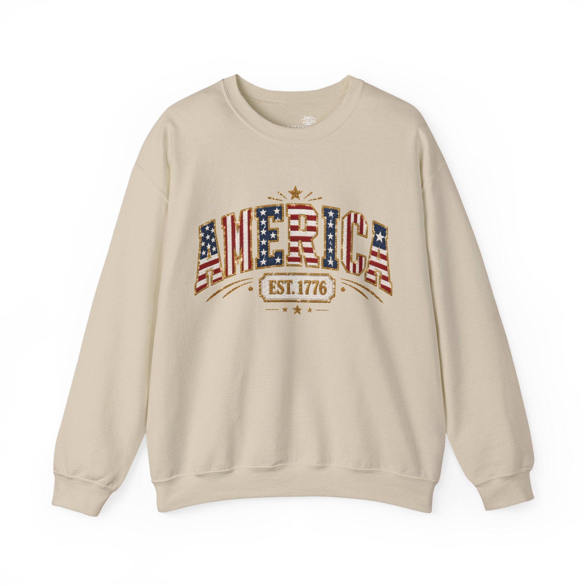 America 250th Anniversary Crewneck Sweatshirt — Patriotic Women’s Gift | S–3XL