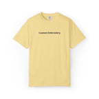 EMBROIDERED Custom Text Comfort Colors Unisex (Light Colors/Shades) T-Shirt