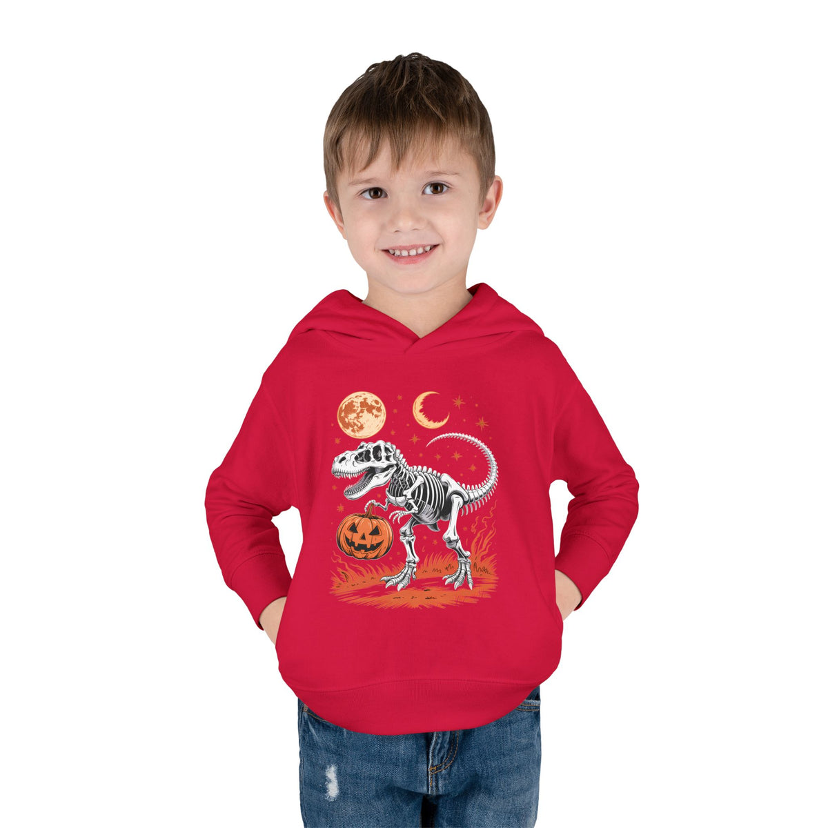 Toddler Halloween Dinosaur Pullover Hoodie