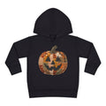 Toddler Halloween Pumpkin Hoodie — Patchwork Jack-O'-Lantern Pullover