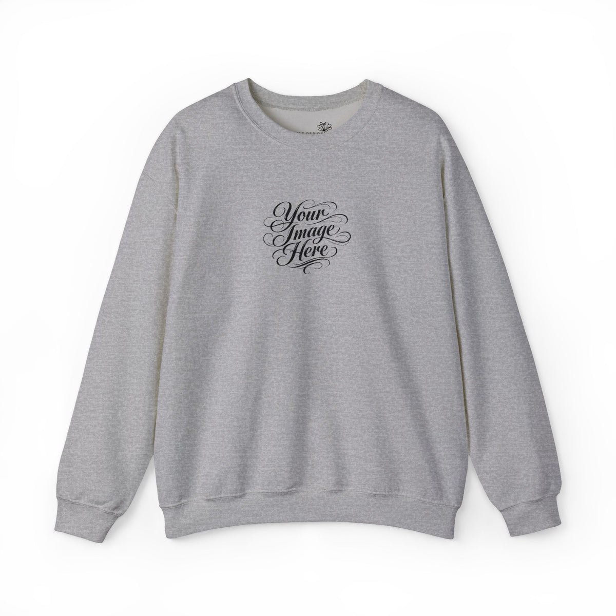 EMBROIDERED Custom Image (Light Colors/Shades) Pullover Sweatshirts