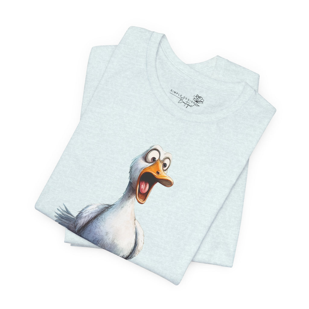 Oh No You Didn't! Surprised Duck Unisex T-Shirt - Print
