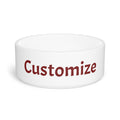 Custom Pet Bowl — Personalized Ceramic Dog & Cat Bowl (Add Name or Text)