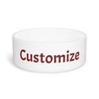 Custom Pet Bowl — Personalized Ceramic Dog & Cat Bowl (Add Name or Text)