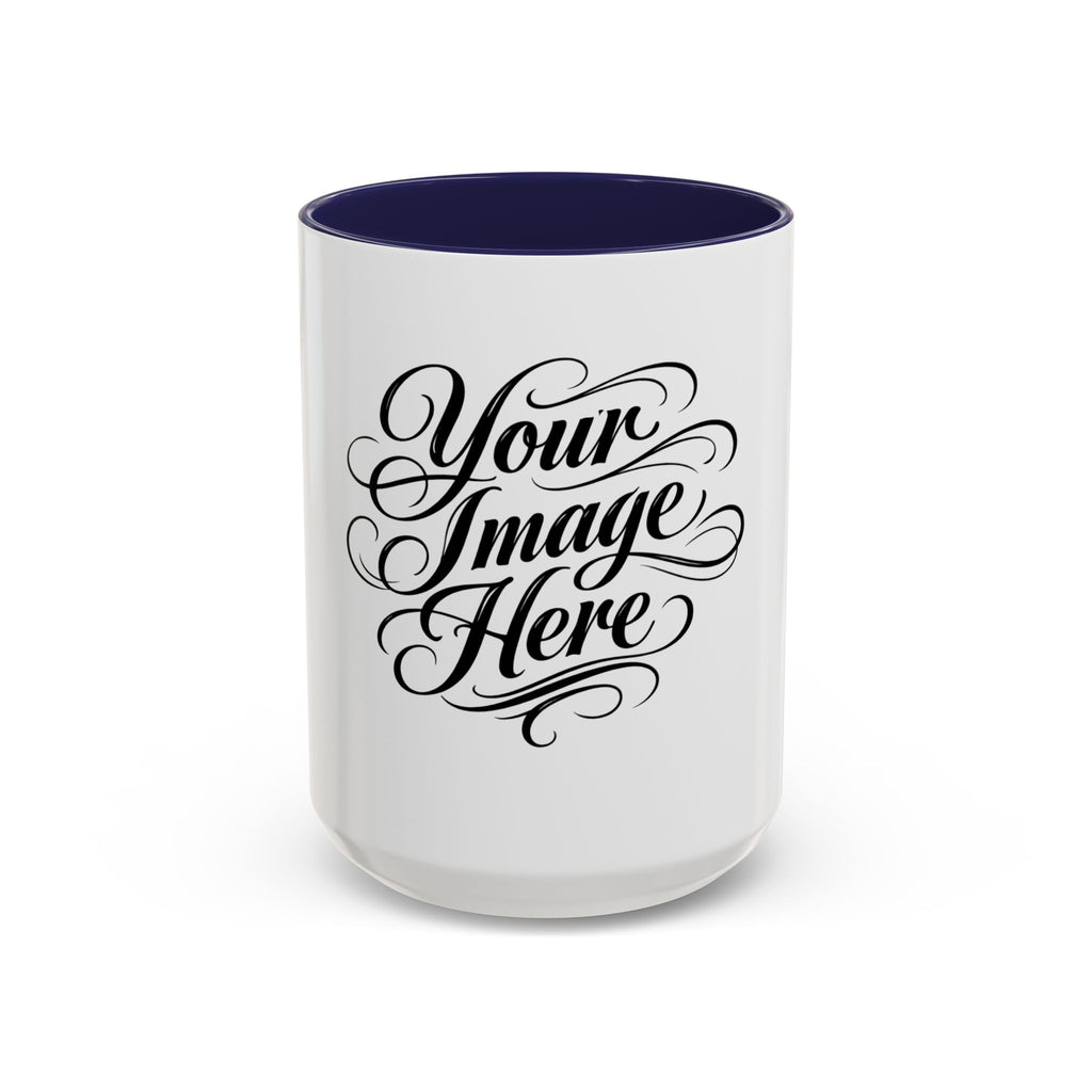 Personalized Accent Coffee Mug — Custom Image & Optional Text | 11oz & 15oz
