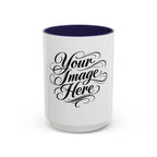 Personalized Accent Coffee Mug — Custom Image & Optional Text | 11oz & 15oz