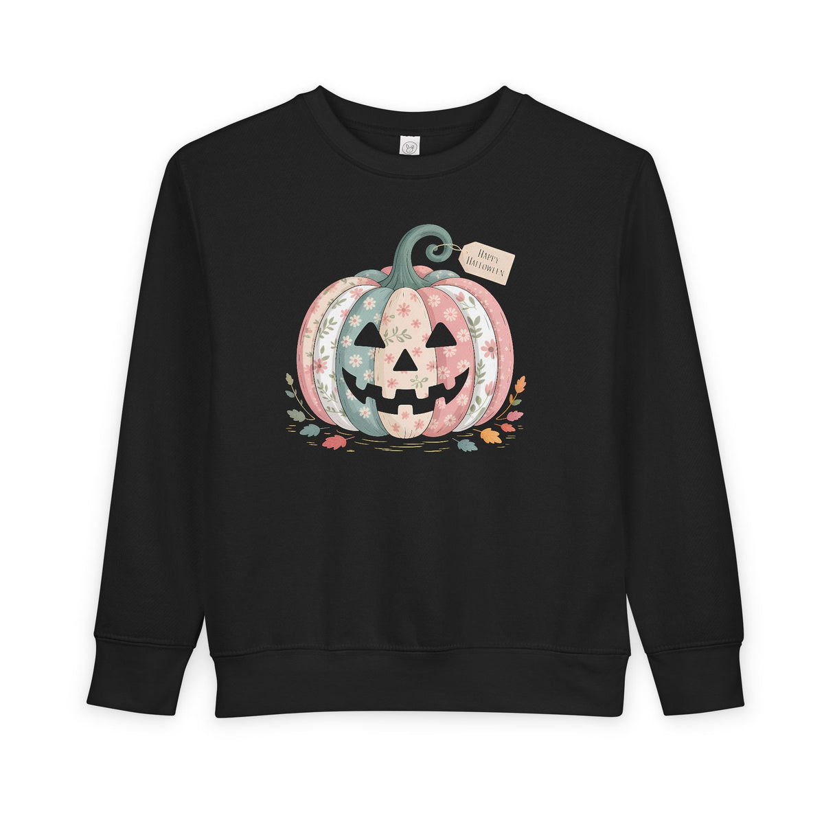 Toddler Sweatshirt - Patchwork Jack-O'-Lantern Pumpkin Pullover