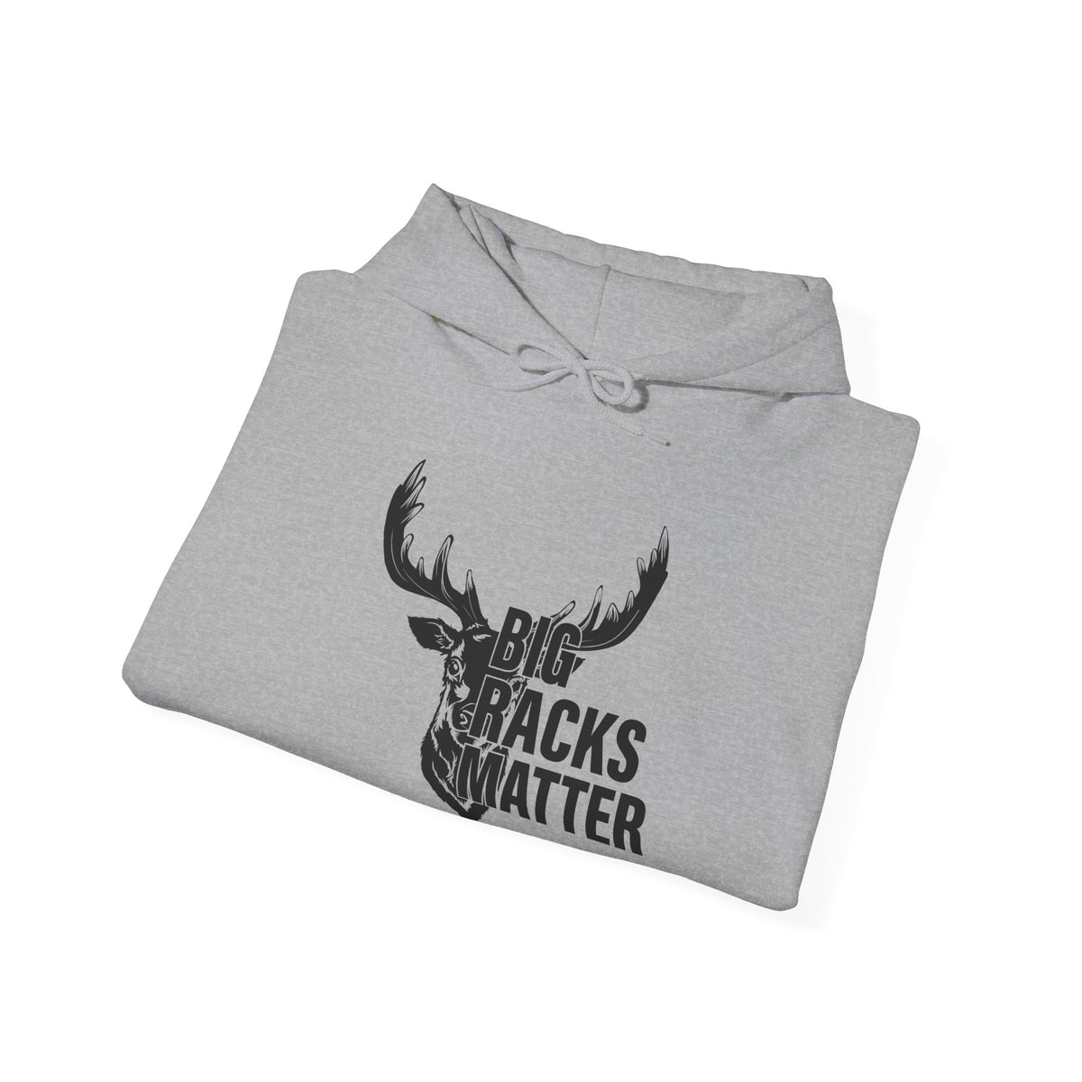Big Racks Matter Deer Antler Hunting Graphic - Cozy Hoodie