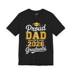 Proud Dad of a 2026 Graduate FRONT & BACK upload photo T-Shirt