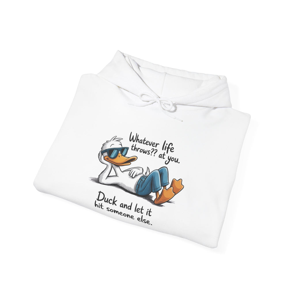 Funny 'Whatever Life Throws At You' Graphic - Cozy Hoodie