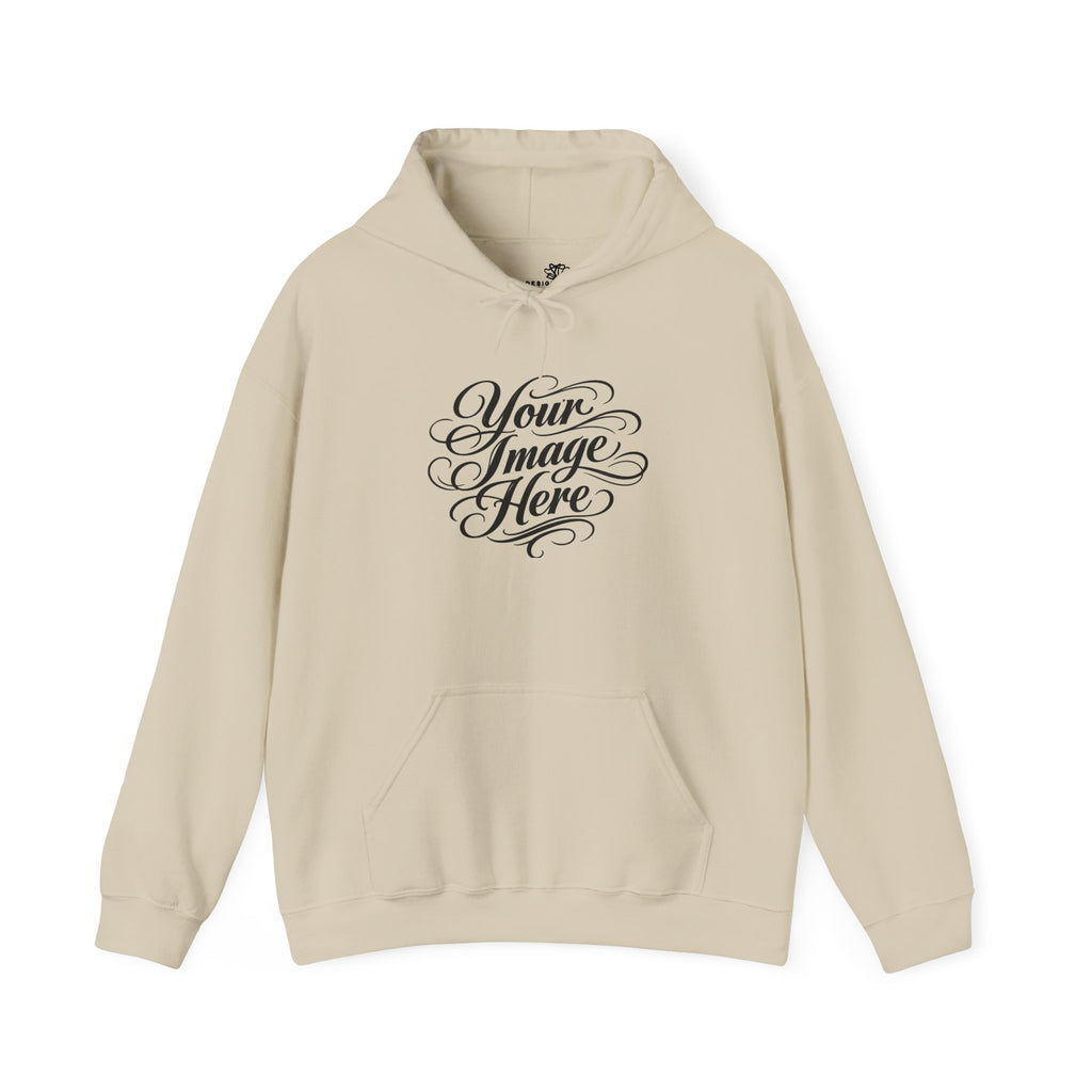 Custom Image & Optional Text Graphic Print - Cozy Hoodie