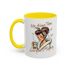 Coffee Mug — "My Alone Time Is for Everyone's Safety" Retro Woman Accent Mug