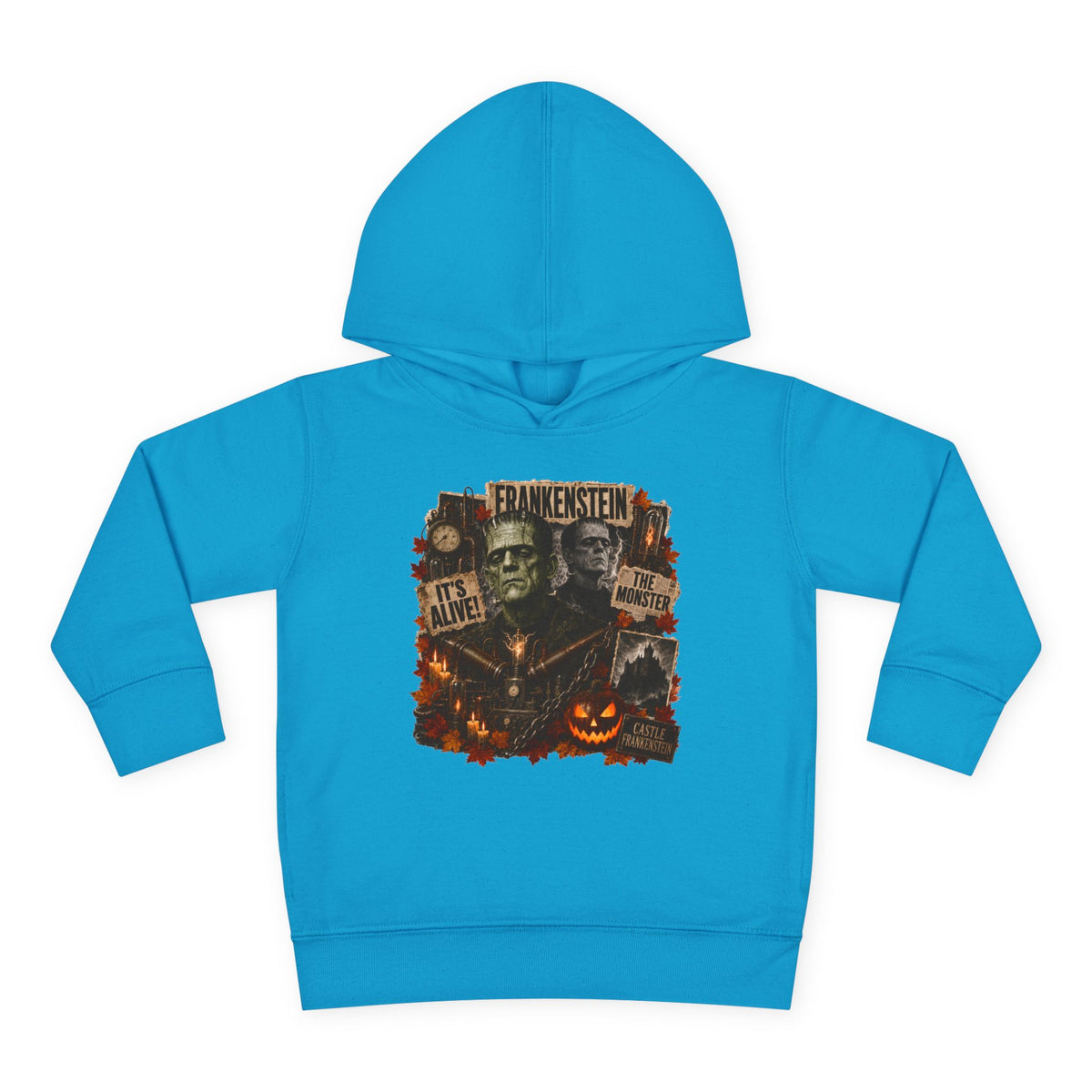 Frankenstein Toddler Hoodie - Cute Spooky Halloween Pullover