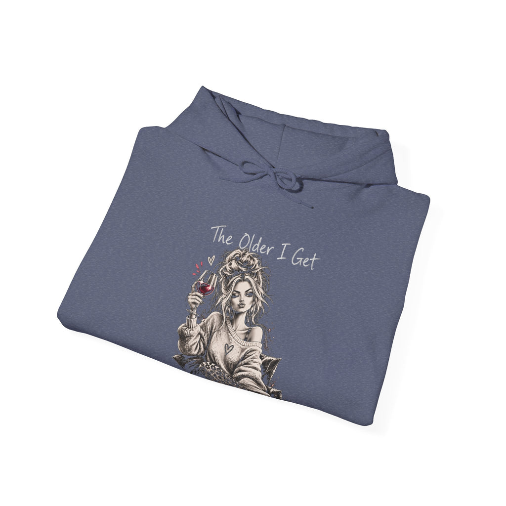 The Older I Get The Heller The No - Cozy Hoodie