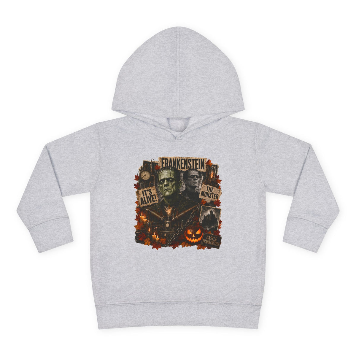 Frankenstein Toddler Hoodie - Cute Spooky Halloween Pullover
