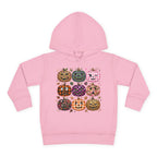 Toddler Halloween Pumpkin Hoodie — Colorful Patterned Jack-O’-Lanterns