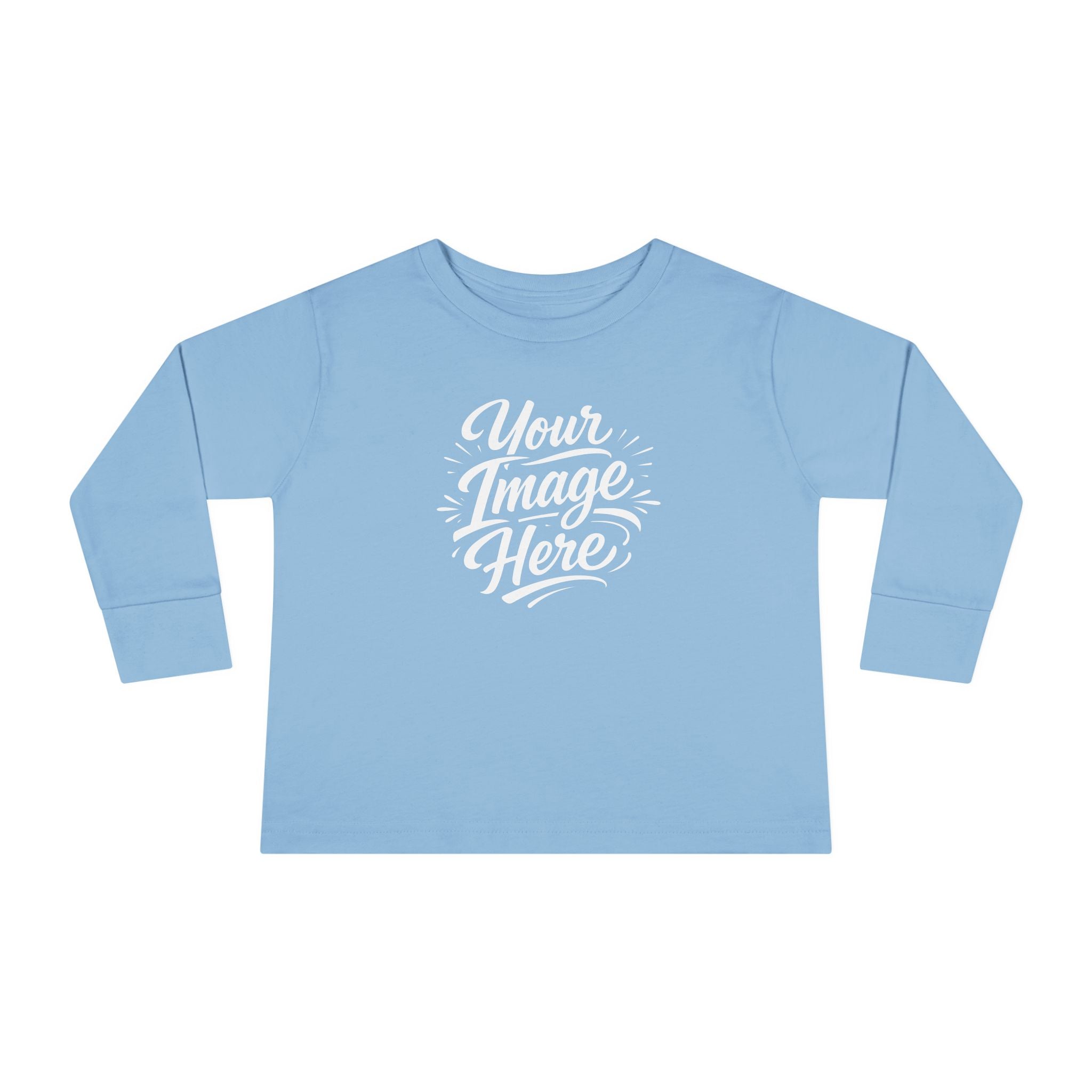 Toddler Long Sleeve Tee — Custom Image & Optional Text